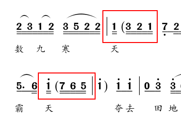 简谱加谱号_低音谱号和简谱对照表