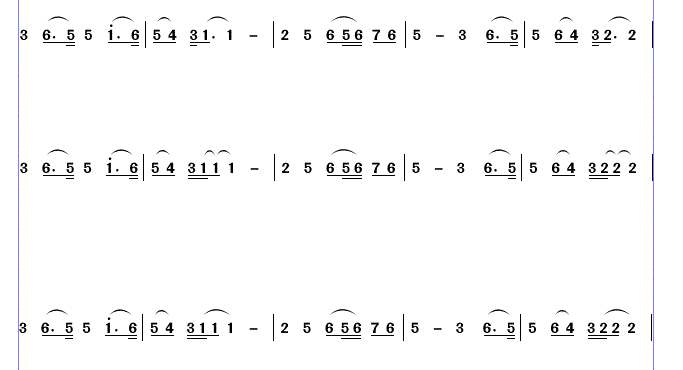 连音线简谱_连音线